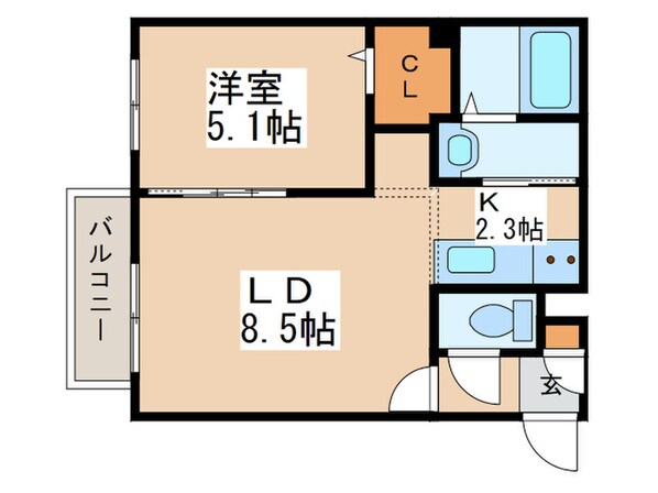 グランメール元町駅北の物件間取画像